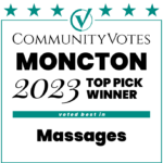 Winners Badge Moncton 2023 Top Pick - Massages