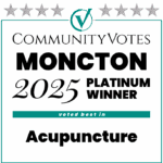 Winners Badge Moncton 2025 – Platinum Award for Acupuncture