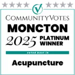 Winners Badge Moncton 2025 – Platinum Award for Acupuncture