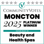 Winners Badge Moncton 2025 – Platinum Award for Beauty and Health Spas