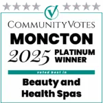 Winners Badge Moncton 2025 – Platinum Award for Beauty and Health Spas