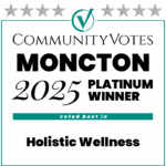 Winners Badge Moncton 2025 – Platinum Award for Holistic Wellness