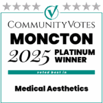 Winners Badge Moncton 2025 – Platinum Award for Medical Aesthetics