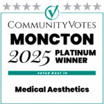 Winners Badge Moncton 2025 – Platinum Award for Medical Aesthetics