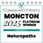 Winners Badge Moncton 2025 – Platinum Award for Naturopaths