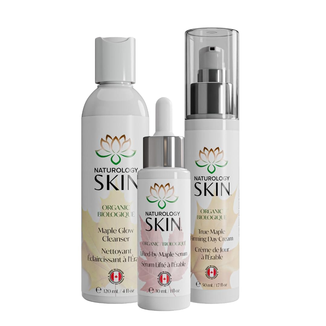 Maple Essentials Set — Maple Glow Cleanser, Lifted-by-Maple Serum and True Maple Firming Day Cream